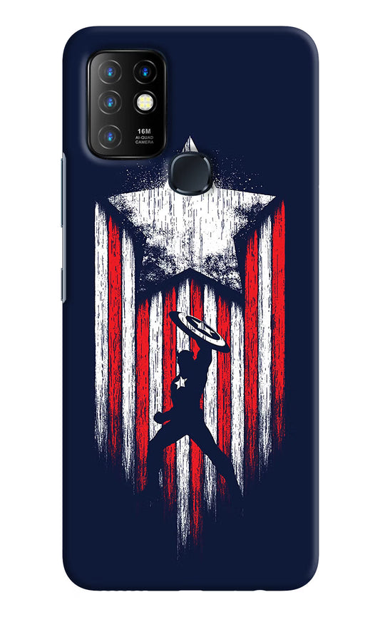Captain America Marvel Art Infinix Hot 10 Hard Case Back Cover by Casekaro