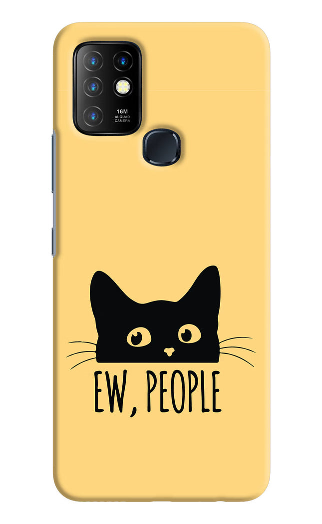 Ew People Catitude Infinix Hot 10 Hard Case Back Cover by Casekaro