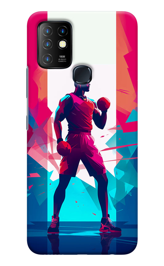 Champion Fighter (AI Generated) Infinix Hot 10 Back Cover