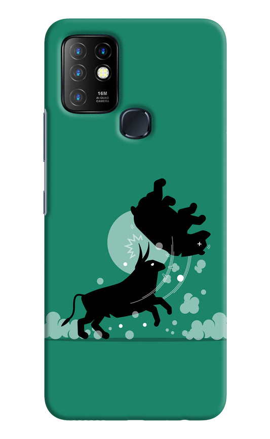 Bull Conqueror Infinix Hot 10 Back Cover