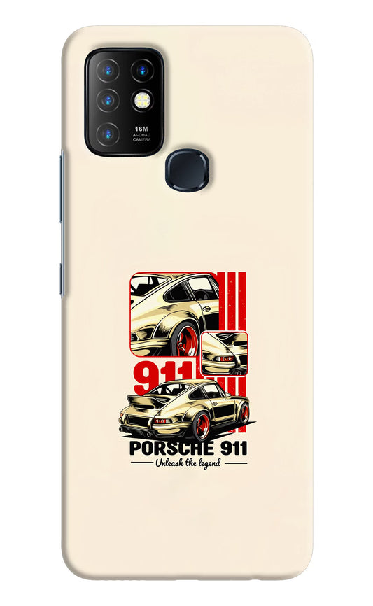 Classic Porsche 911 Infinix Hot 10 Hard Case Back Cover by Casekaro