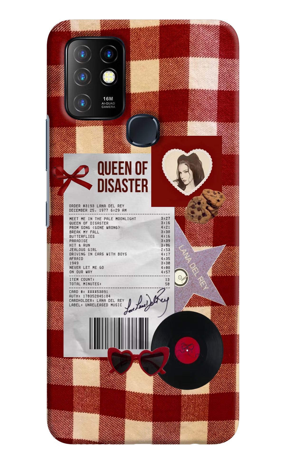 Queen of Disaster Infinix Hot 10 Hard Case Back Cover by Casekaro