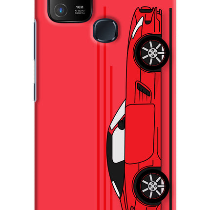 Red Velocity Infinix Hot 10 Hard Case Back Cover by Casekaro