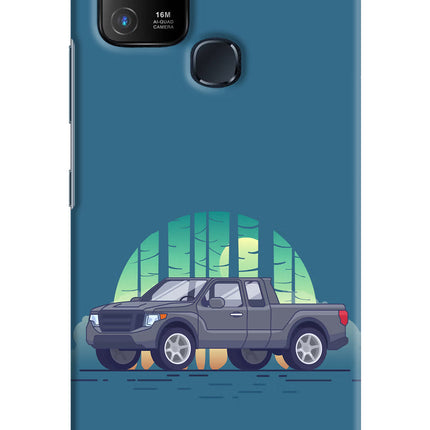 Retro Garage Vibe Infinix Hot 10 Hard Case Back Cover by Casekaro