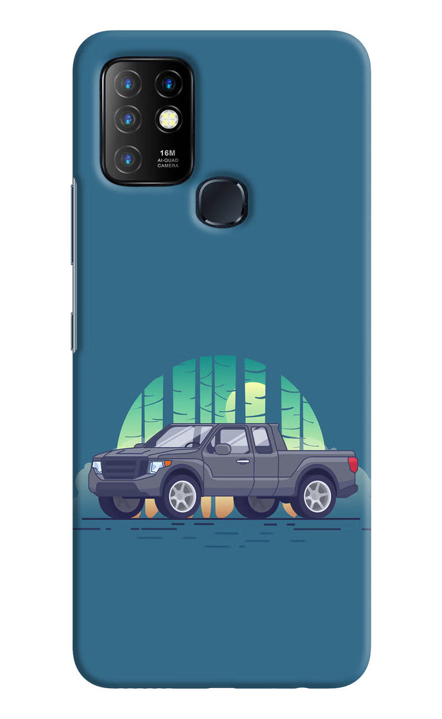 Retro Garage Vibe Infinix Hot 10 Hard Case Back Cover by Casekaro