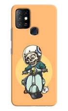 Undead Biker Infinix Hot 10 Hard Case Back Cover by Casekaro
