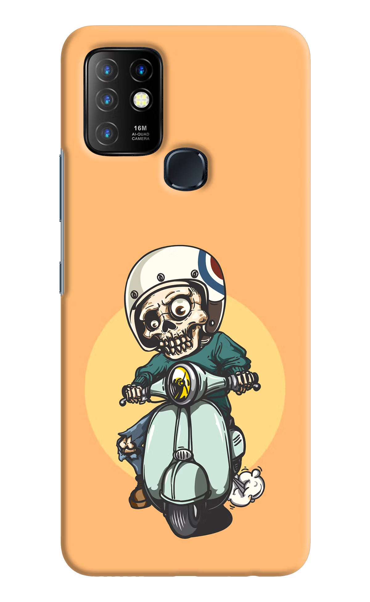 Undead Biker Infinix Hot 10 Hard Case Back Cover by Casekaro