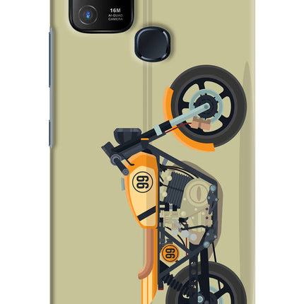 Vertical Speedster Infinix Hot 10 Hard Case Back Cover by Casekaro