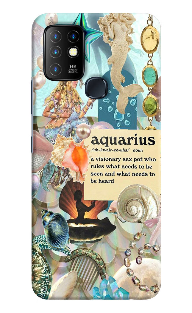 Aquarius Zodiac Infinix Hot 10 Hard Case Back Cover by Casekaro
