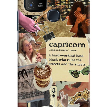 Capricorn Zodiac Infinix Hot 10 Hard Case Back Cover by Casekaro