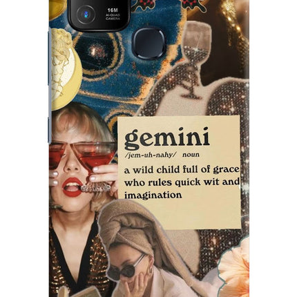 Gemini Zodiac Infinix Hot 10 Hard Case Back Cover by Casekaro