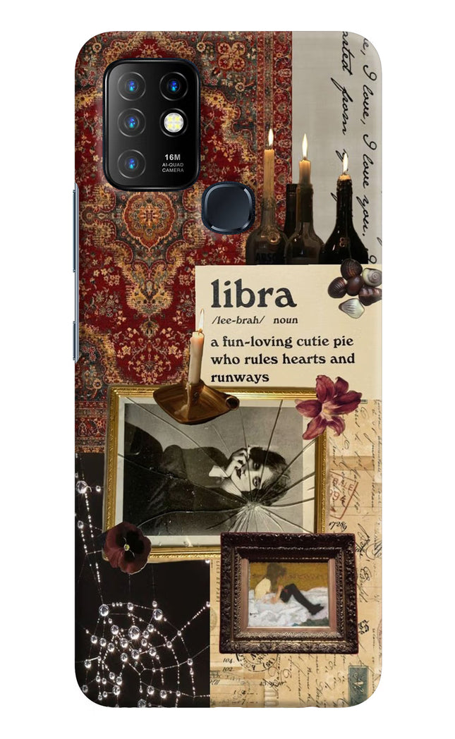 Libra Zodiac Infinix Hot 10 Hard Case Back Cover by Casekaro