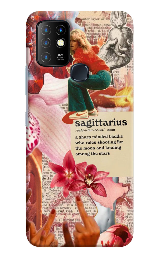 Sagittarius Zodiac Infinix Hot 10 Hard Case Back Cover by Casekaro