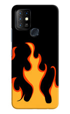 Fired Up – Black Infinix Hot 10 Hard Case Back Cover by Casekaro
