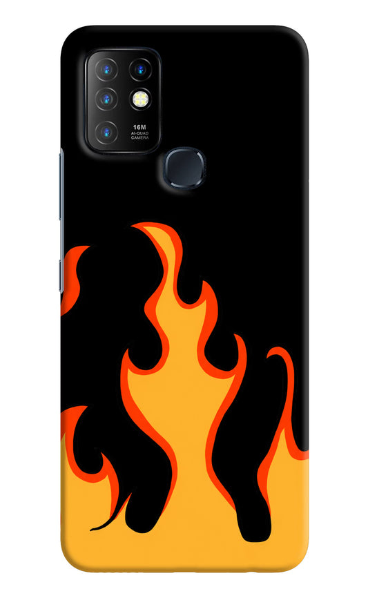 Fired Up – Black Infinix Hot 10 Hard Case Back Cover by Casekaro