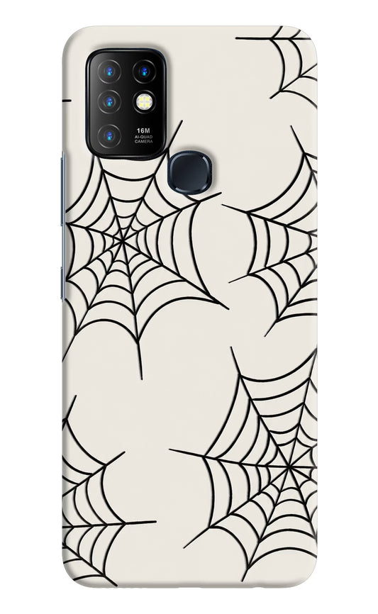 Spider Web Infinix Hot 10 Hard Case Back Cover by Casekaro