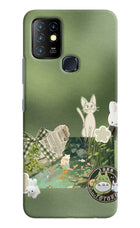 Aesthetic anime Infinix Hot 10 Hard Case Back Cover by Casekaro