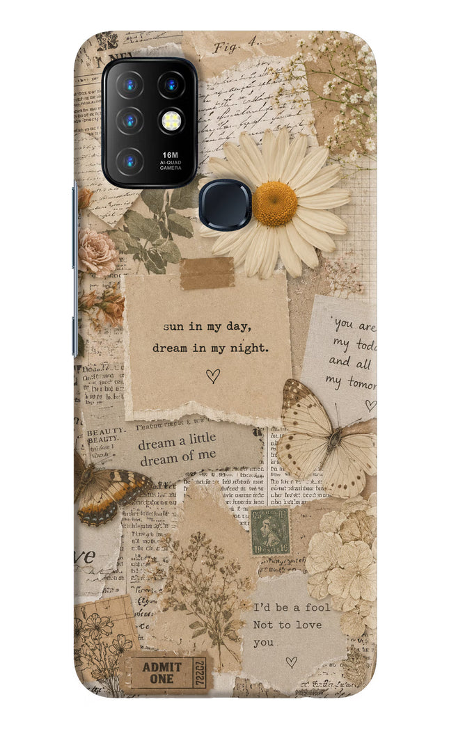 Vintage case Infinix Hot 10 Hard Case Back Cover by Casekaro