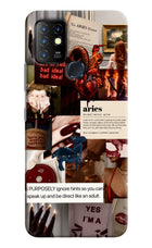 Zodiac Aries Infinix Hot 10 Hard Case Back Cover by Casekaro