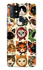 Cool Cat Infinix Hot 10 Hard Case Back Cover by Casekaro