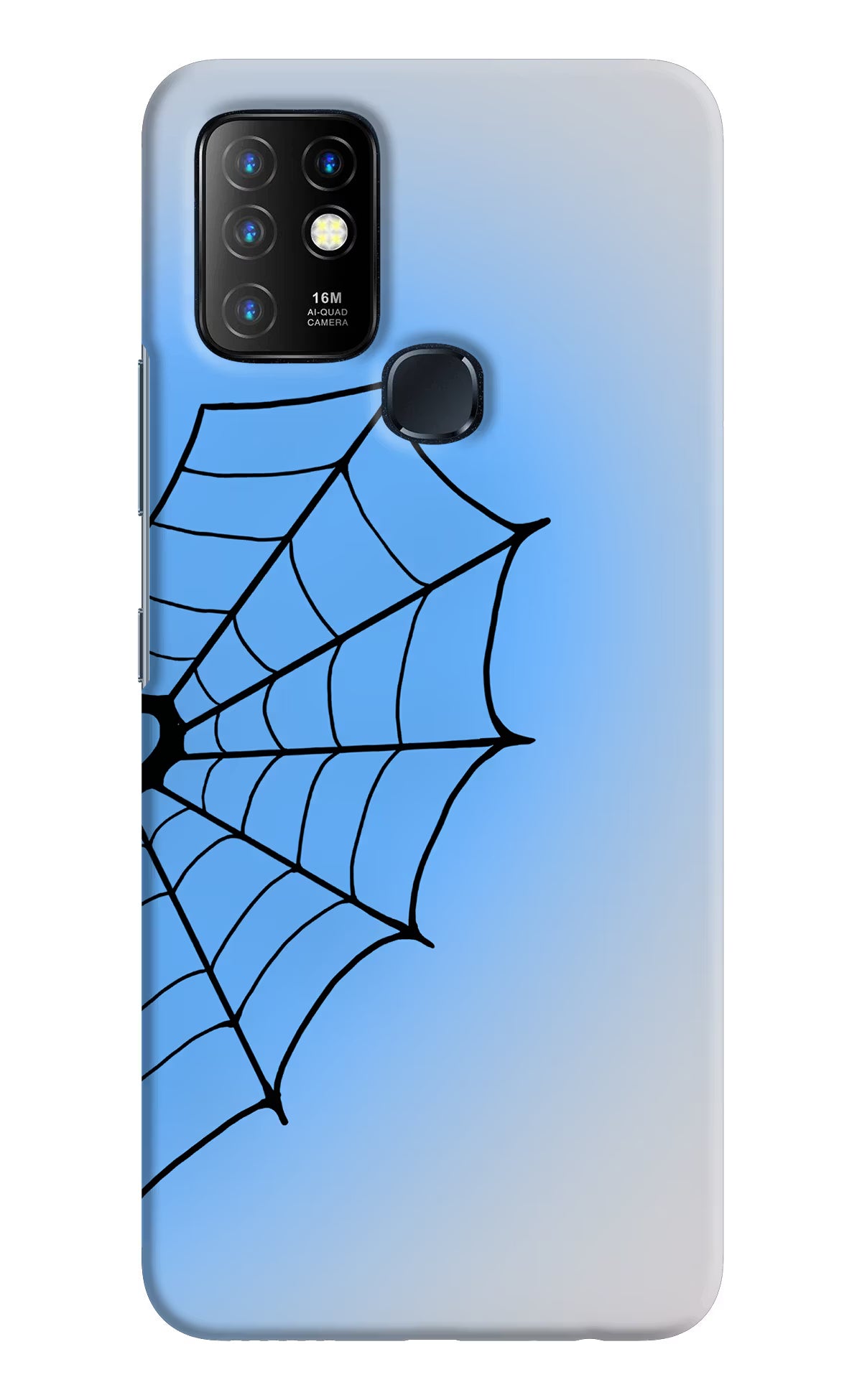 Blue Web Infinix Hot 10 Back Cover