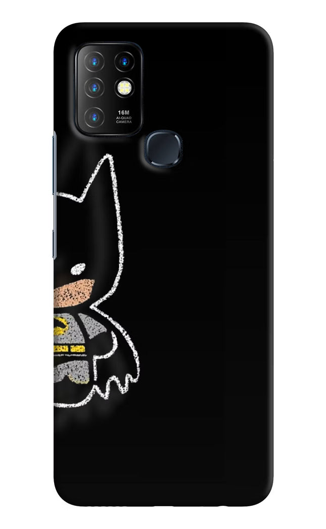 Bat Kitty Infinix Hot 10 Hard Case Back Cover by Casekaro