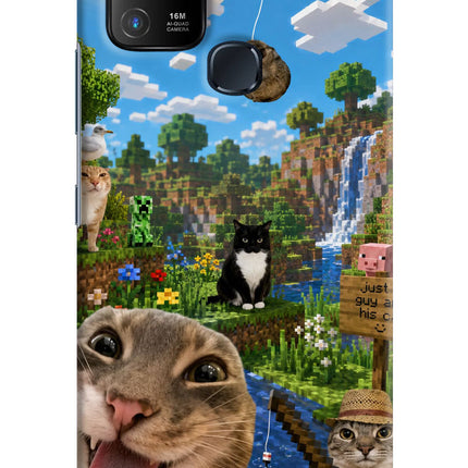 Minecraft Cat Chaos Infinix Hot 10 Hard Case Back Cover by Casekaro