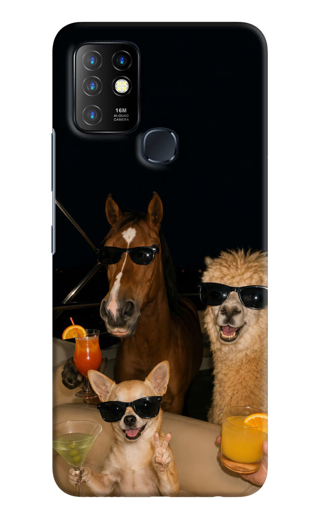 Party Squad Infinix Hot 10 Hard Case Back Cover by Casekaro