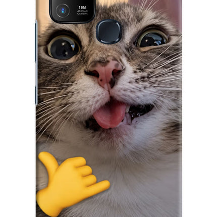 Silly Cat Call Infinix Hot 10 Hard Case Back Cover by Casekaro