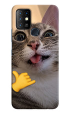 Silly Cat Call Infinix Hot 10 Hard Case Back Cover by Casekaro