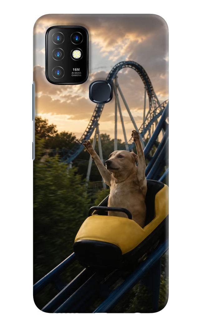 Rollercoaster Dog Infinix Hot 10 Hard Case Back Cover by Casekaro