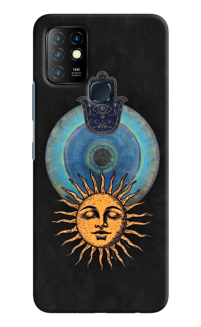 Divine Sun Infinix Hot 10 Hard Case Back Cover by Casekaro