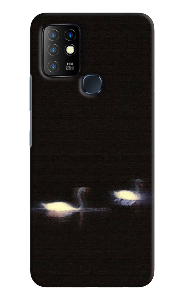 Silent Swans Infinix Hot 10 Hard Case Back Cover by Casekaro