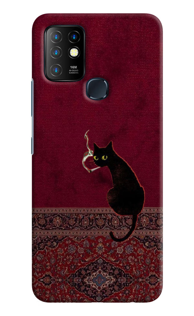 Midnight Cat Infinix Hot 10 Hard Case Back Cover by Casekaro