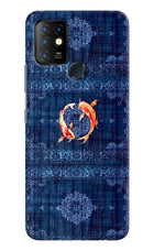 Koi Blue Infinix Hot 10 Back Cover