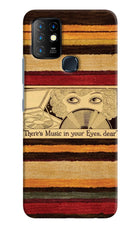 Vinyl Stripes Infinix Hot 10 Hard Case Back Cover by Casekaro