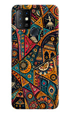 Folk Print Infinix Hot 10 Hard Case Back Cover by Casekaro