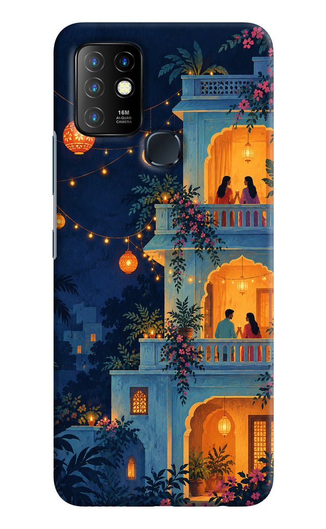 Balcony Glow Infinix Hot 10 Hard Case Back Cover by Casekaro