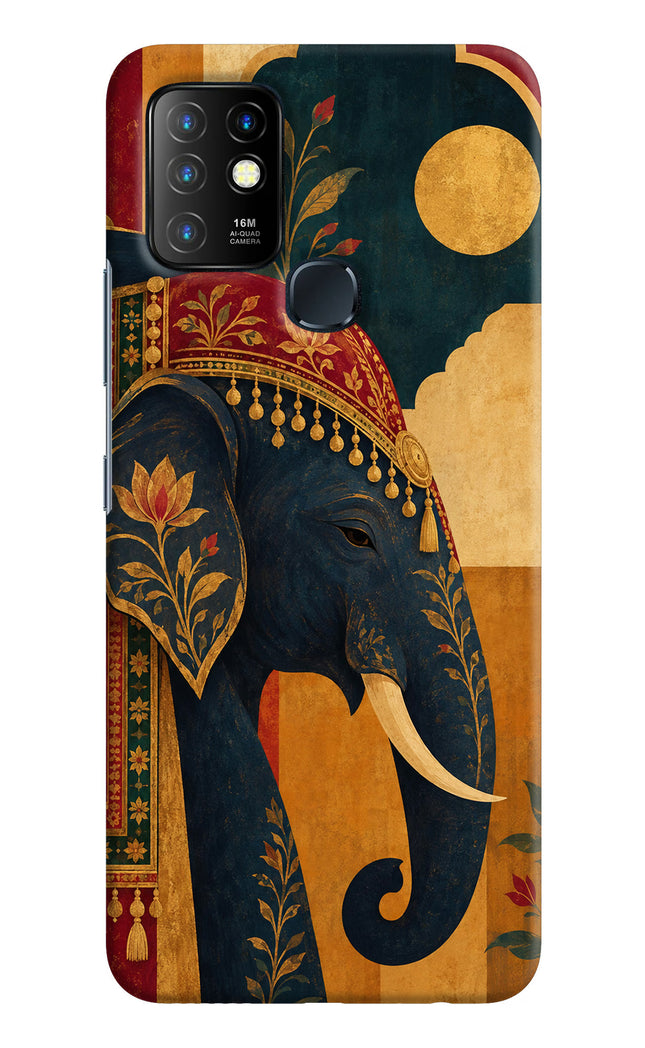 Royal Elephant Infinix Hot 10 Hard Case Back Cover by Casekaro