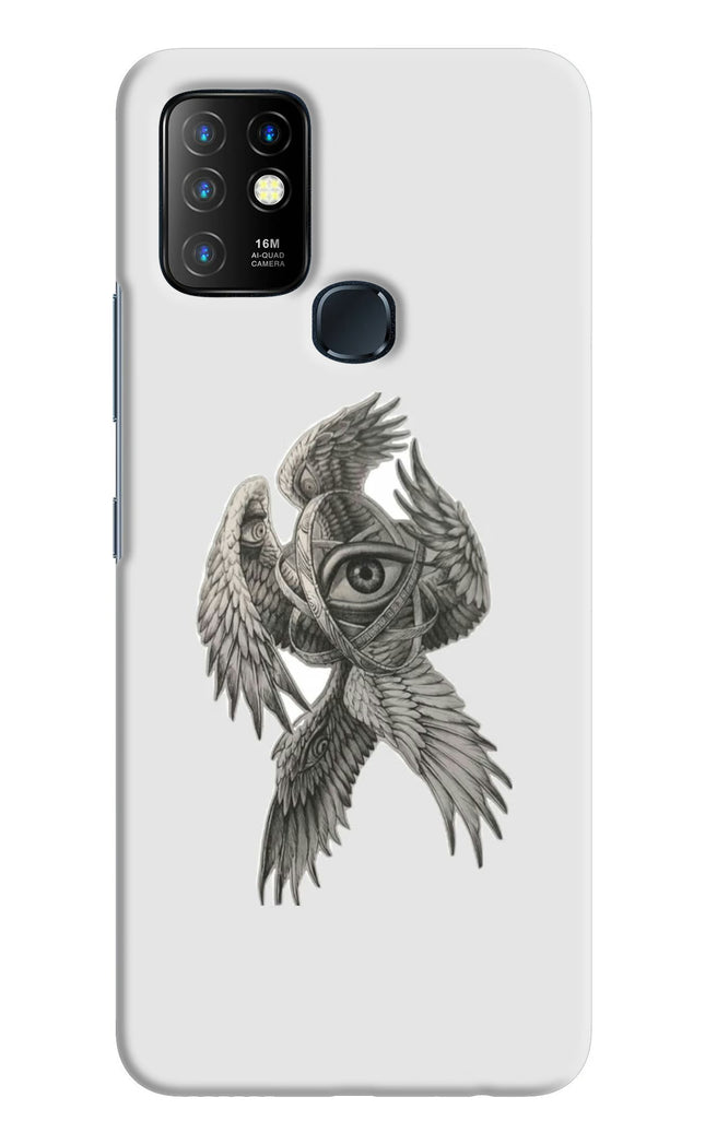 Accurate Angel Infinix Hot 10 Hard Case Back Cover by Casekaro