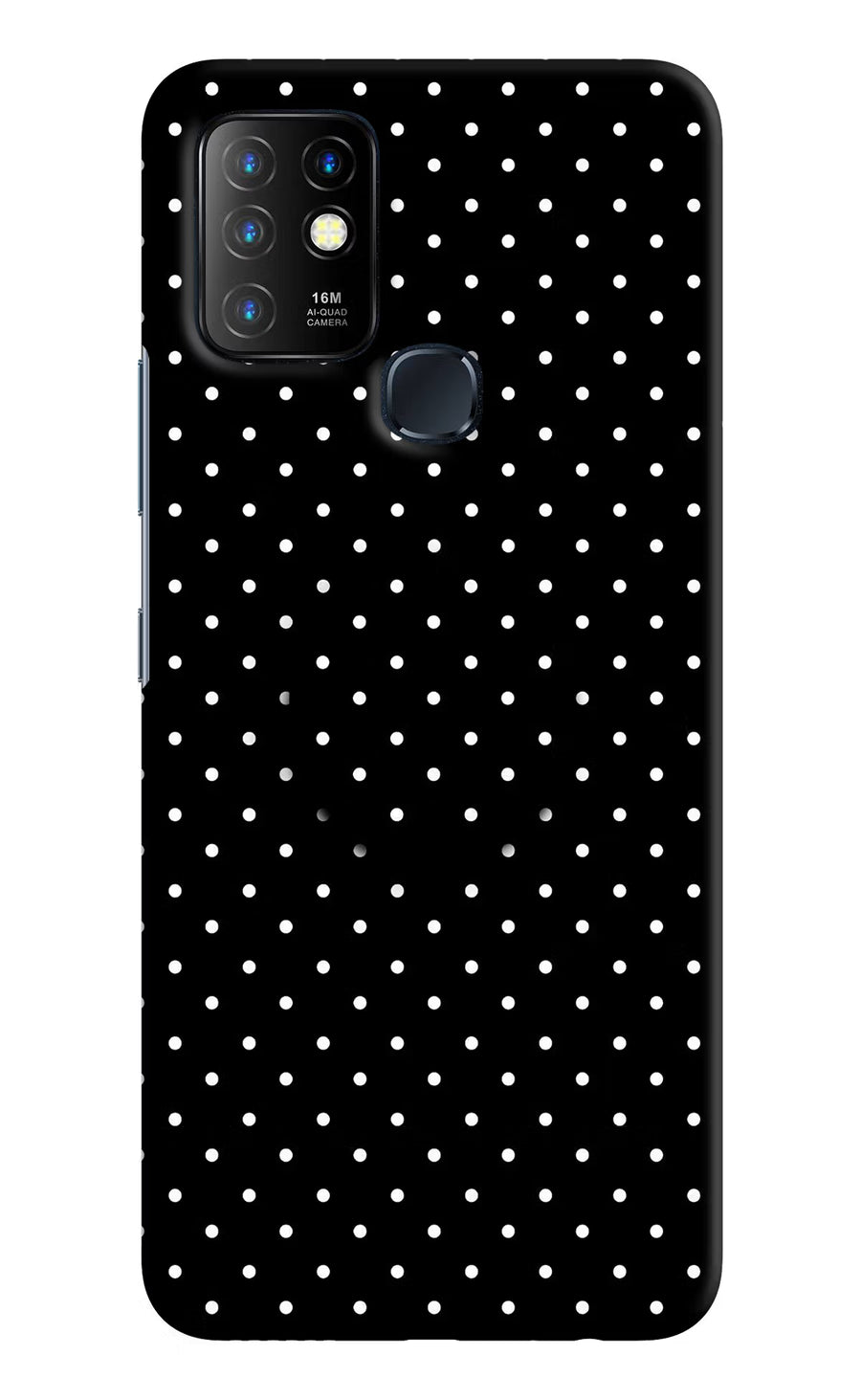 White Dots Infinix Hot 10 Pop Case, Hard case