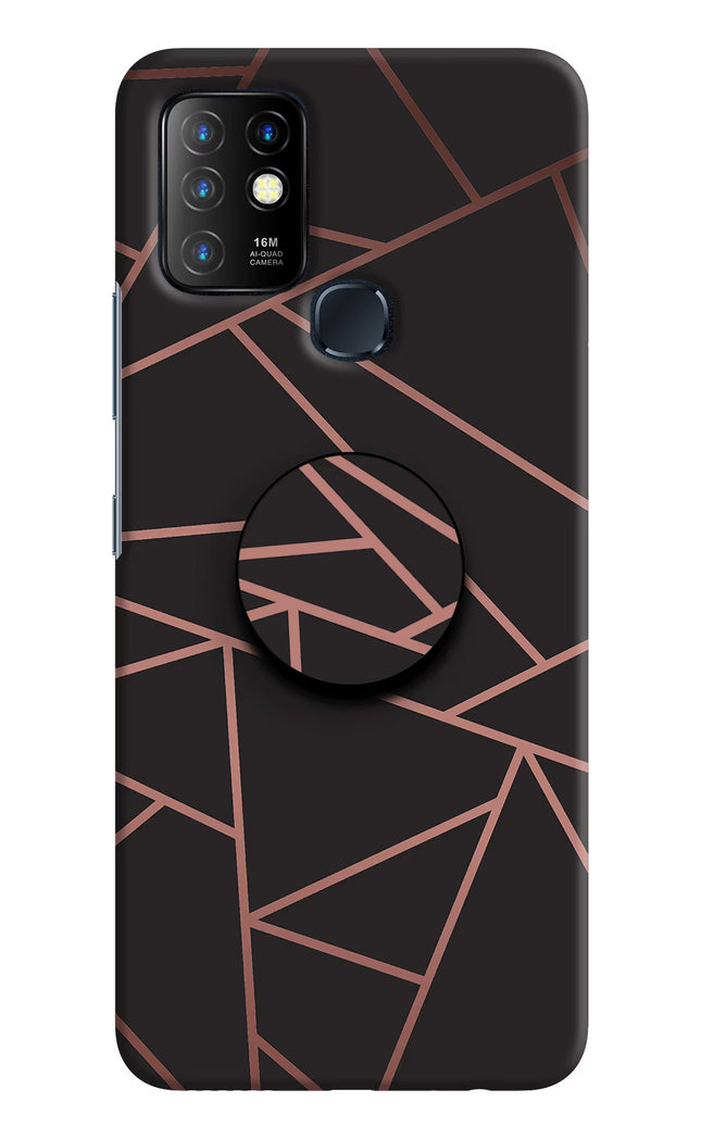 Geometric Pattern Infinix Hot 10 Pop Case by Casekaro