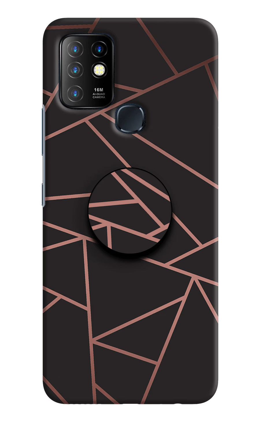 Geometric Pattern Infinix Hot 10 Pop Case, Hard case