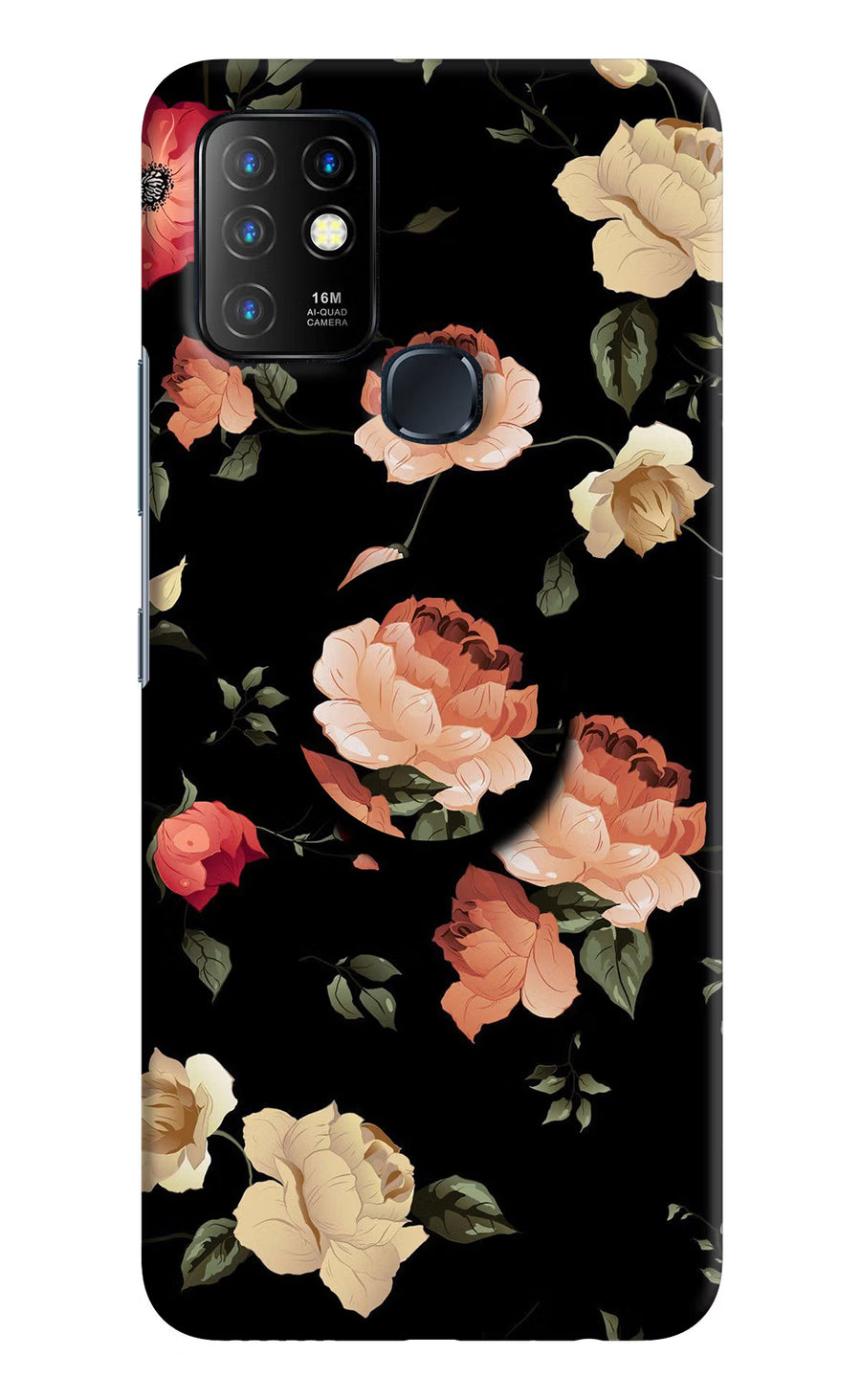Flowers Infinix Hot 10 Pop Case, Hard case
