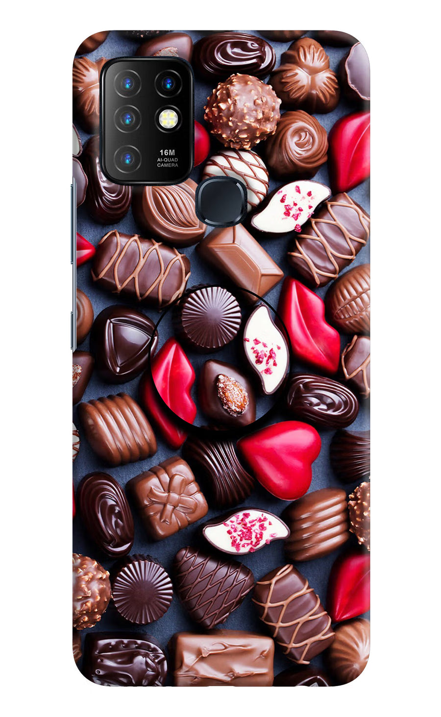 Chocolates Infinix Hot 10 Pop Case, Hard case