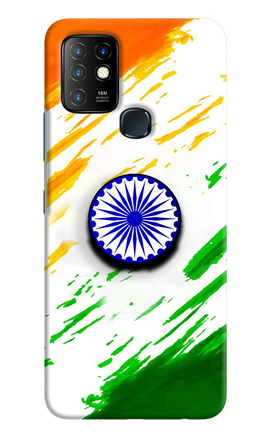 Indian Flag Ashoka Chakra Infinix Hot 10 Pop Case, Hard case