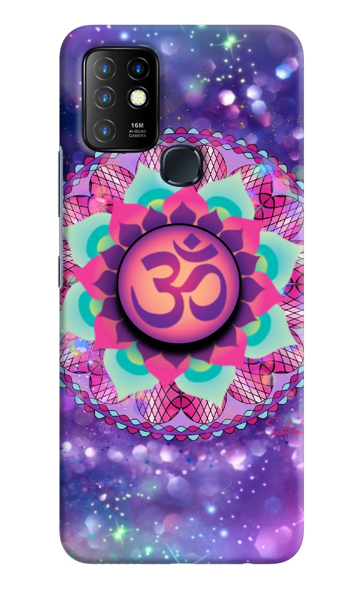 Om Purple Infinix Hot 10 Pop Case by Casekaro