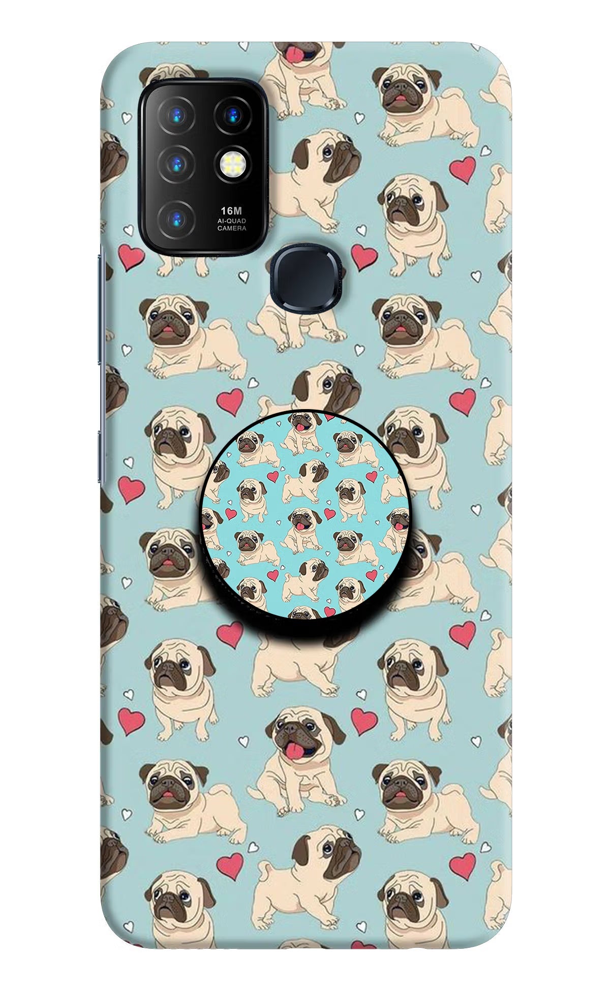 Pug Dog Infinix Hot 10 Pop Case by Casekaro