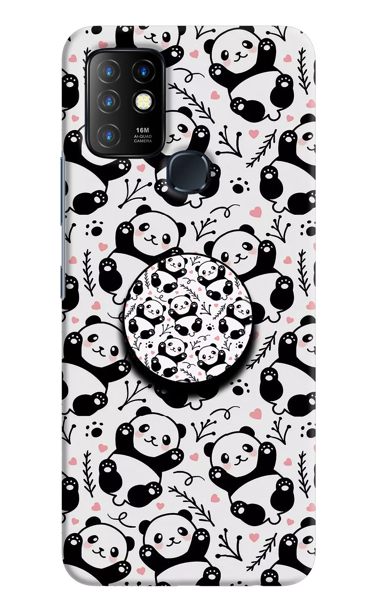 Cute Panda Infinix Hot 10 Pop Case by Casekaro