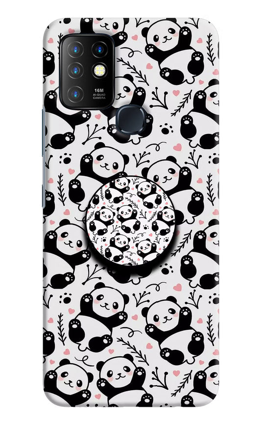 Cute Panda Infinix Hot 10 Pop Case by Casekaro